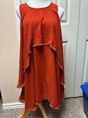 Strut & Bolt | Dresses | Strut And Bolt Size Large Elegant Rust Tiered ...
